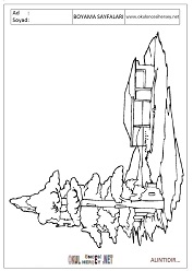 Ağaç boyama sayfaları 